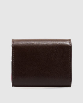 Brunello Cucinelli Коричневий шкіряний гаманець MWVEBU450