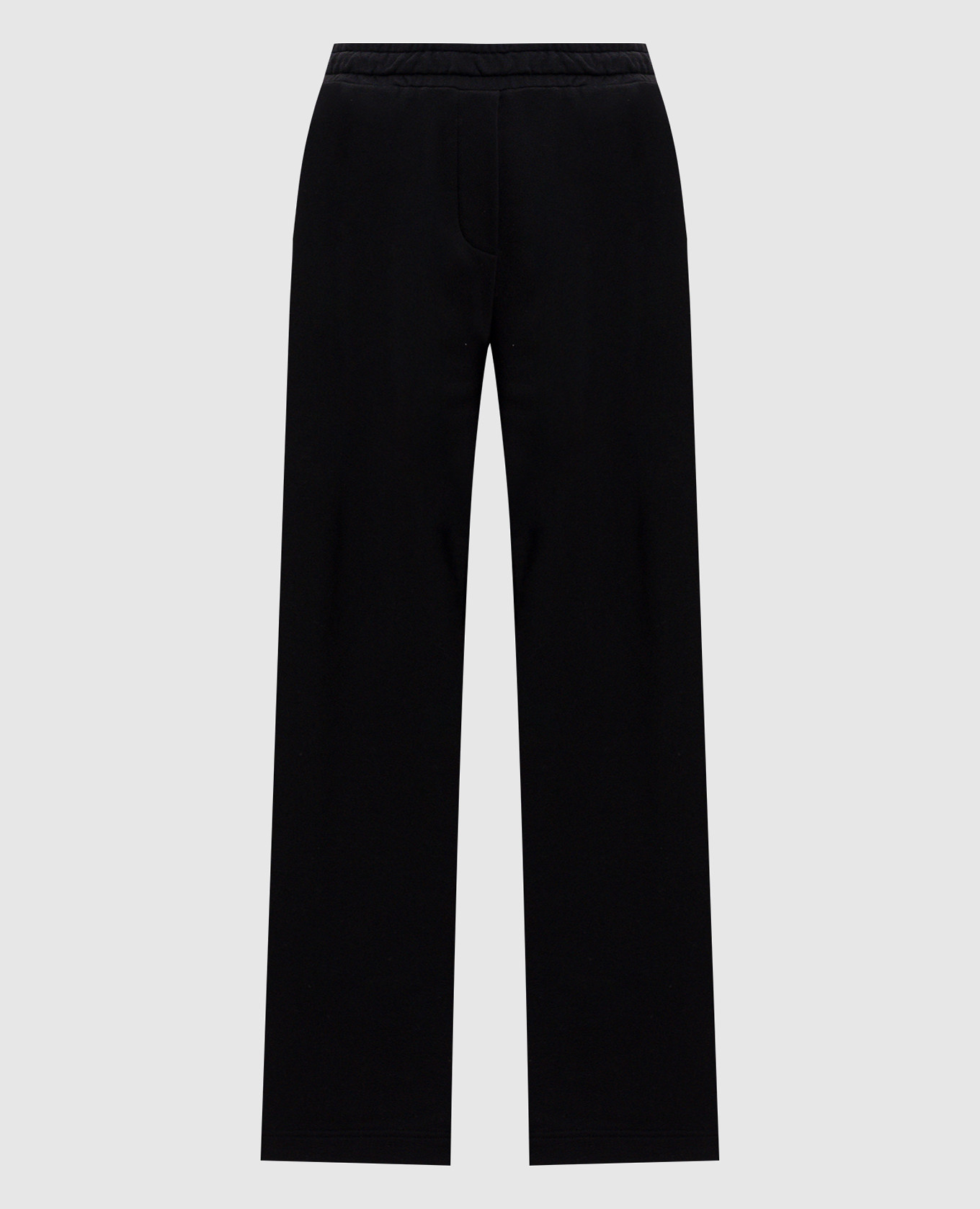 Черные спортивные брюки с логотипом монограмма