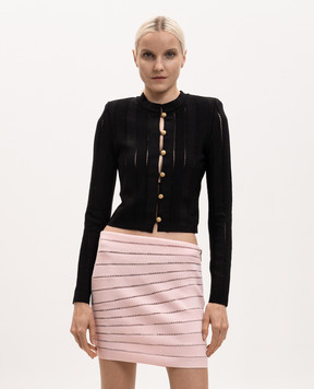 Balmain Черный кардиган Fléchage HF1KL459KK34