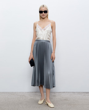 Jil Sander Сіра спідниця-плісе J04MA0104J70096