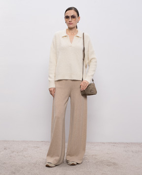 Demiur Брюки из кашемира бежевого цвета CASH422