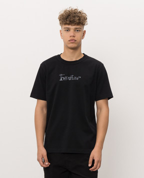 Off-White Черная футболка City Nature 44MAA16MF26J00D