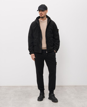 Stone Island Бежевый свитшот с патчем логотипа L1S156100060S0051