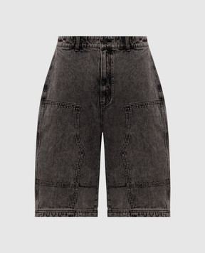 Juun.j Сірі джинсові шорти з патчем логотипа JC6425PD14