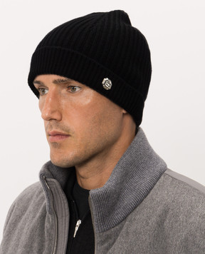 Bertolo Cashmere Черная шапка из кашемира 500019000005