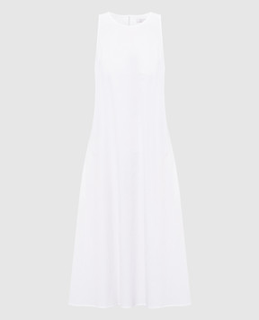 Peserico Біла сукня з ланцюжком моніль A0272601979