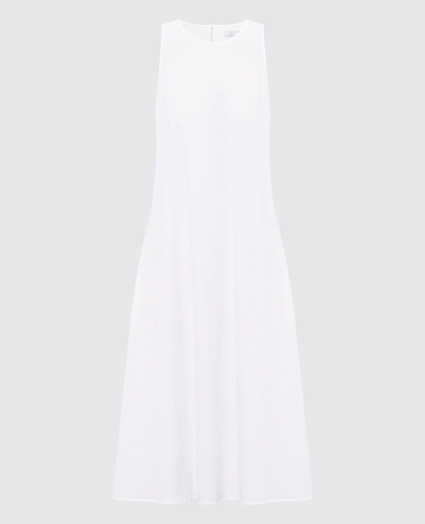 Белое платье с цепочкой мониль