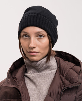Allude Чорна шапка з кашеміру 26511245