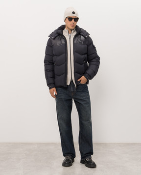 Moncler Синий пуховик Ravelis L20911A00218597YW
