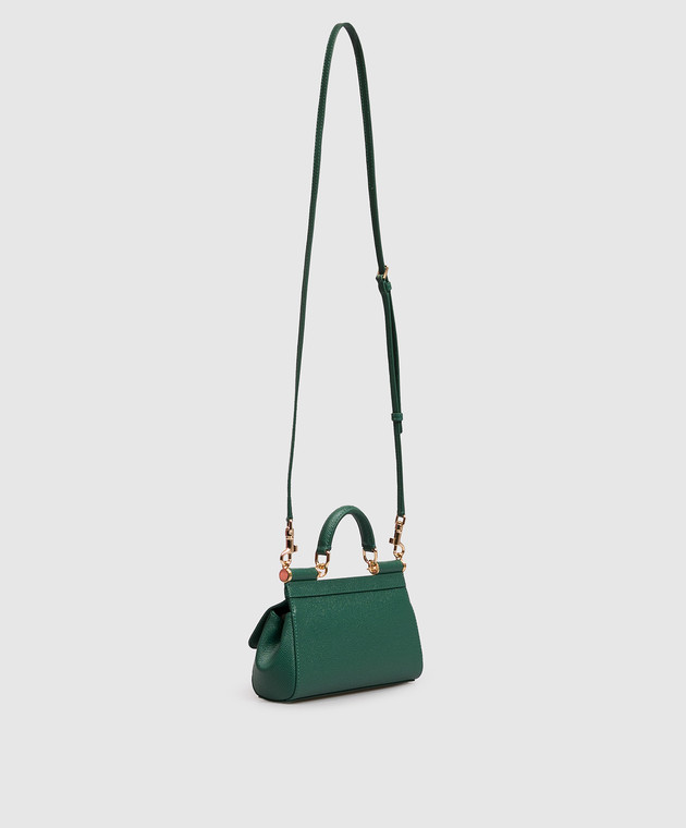 Dolce&Gabbana Зелена шкіряна сумка Sicily BB7116B1001 зображення 3