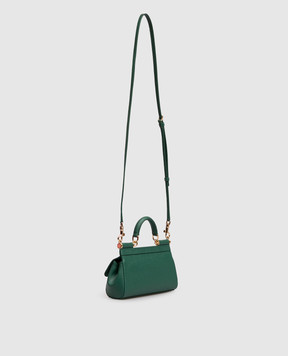Dolce&Gabbana Зеленая кожаная сумка Sicily BB7116B1001