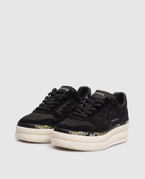 Premiata Черные комбинированные кроссовки Micol MICOL8567