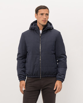 Cashmere&Whiskey Синя куртка з вовни 6600955304