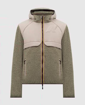 K-Way Куртка BAUGES з вовною кольору хакі K5141IW