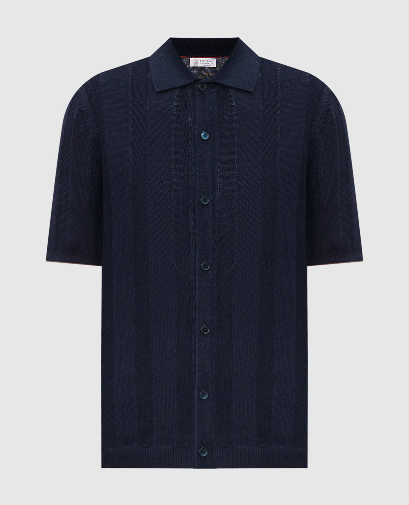 Синяя рубашка с леном