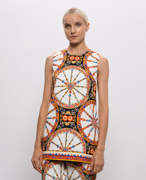 Dolce&Gabbana Топ в брендовый принт F7BZ0TGDDTD