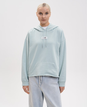 Maison Margiela MM6 Зелене худі з нашивкою логотипа S52GU0235M25025