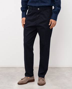 Brunello Cucinelli Сині штани M289LH0660