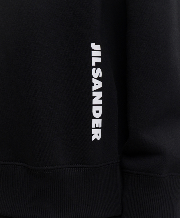 Jil Sander Черный свитшот с принтом логотипа J02GU0122J20128 изображение 5