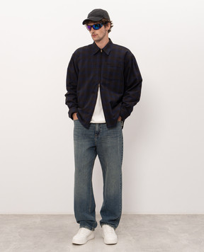 Vetements Куртка в стилі сорочки в клітинку MH27SH061BC