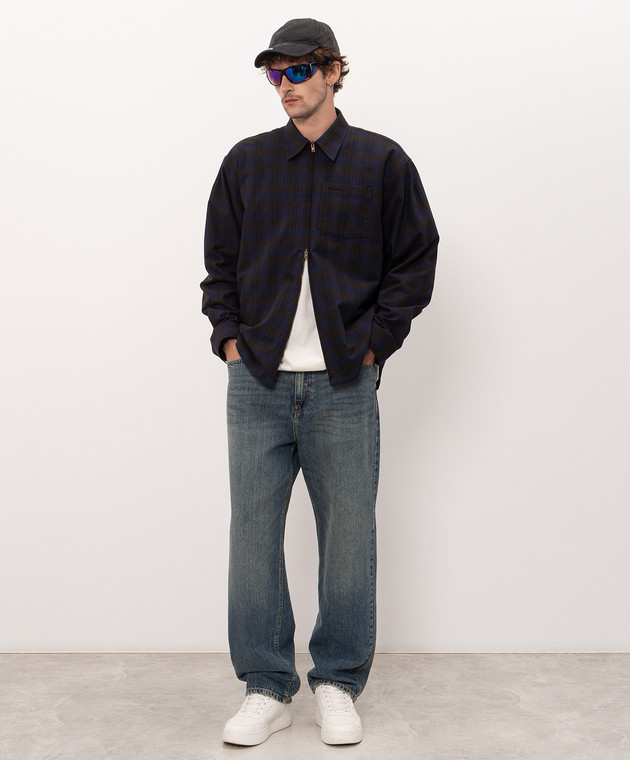 Vetements Куртка в стиле рубашки в клеточку MH27SH061BC изображение 2