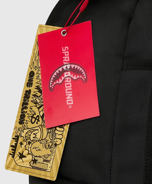 Sprayground Детский черный рюкзак SHARK CENTRAL: GHOST MODE 910B9331NSZ изображение 4