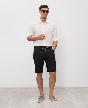 Cashmere&Whiskey Чорний шорти з льону 0255500638