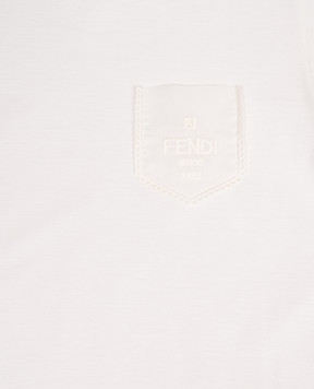 Fendi Детская футболка с вышивкой логотипа JFI4117AJ