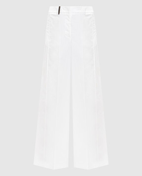 Peserico Белые брюки с брендовым патчем P0486101979