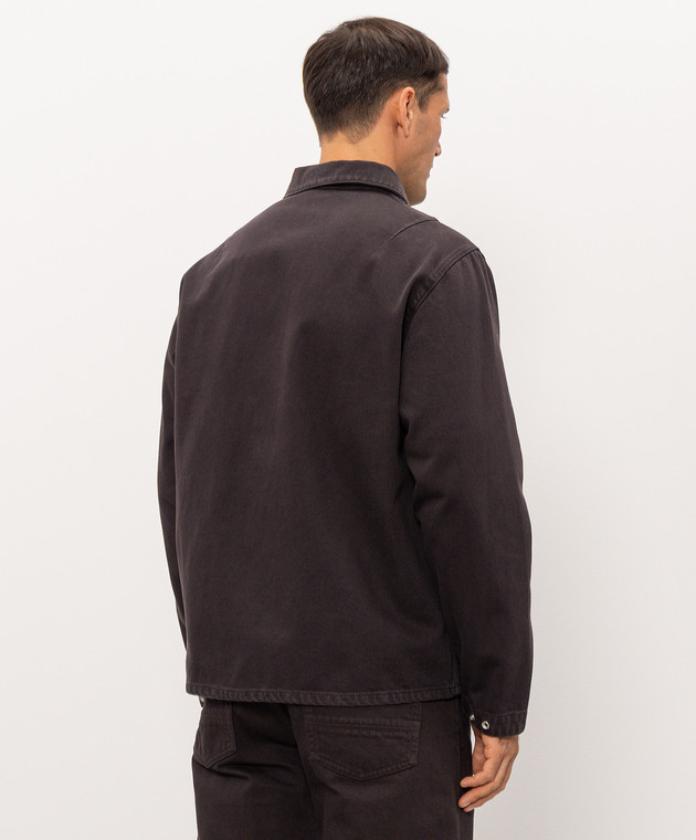 Stone Island Коричнева джинсова куртка в стилі сорочки L2S141200002S0J24 зображення 4