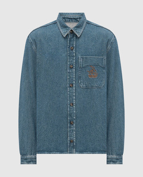 Trussardi Синя джинсова сорочка 54038100024NMS190D51