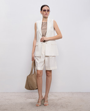 Peserico Белые шорты A04083Z03183