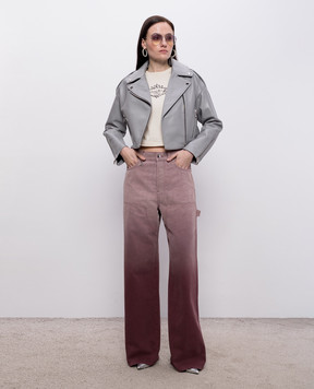 Babe Pay Pls Сіра шкіряна косуха 2516GRAND