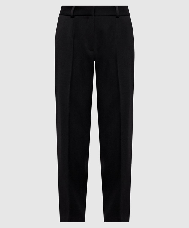 Kiton Черные брюки из шерсти и кашемира D62107K04B70