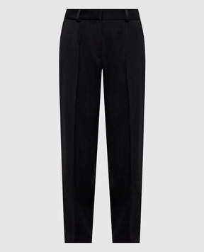 Kiton Черные брюки из шерсти и кашемира D62107K04B70