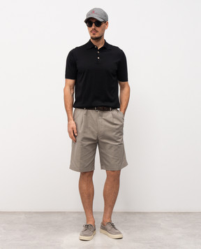 Brunello Cucinelli Черное поло M29800125