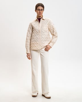 Moncler Бежева куртка з логотипом L10932F00001788UY