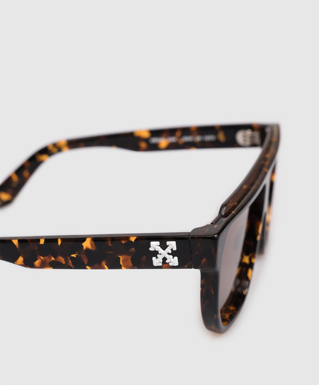 Off-White Коричневые солнцезащитные очки Earth OW10496064133 изображение 4