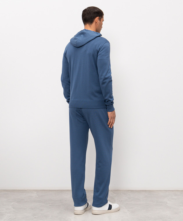 Kiton Синій спортивний костюм з бавовни UMK0951 зображення 4