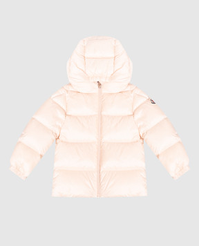 Moncler ENFANT Детская пуховая куртка цвета айвори Sharon L29511A00022597YF