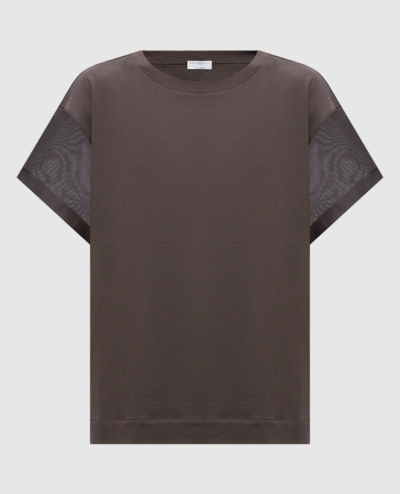 Коричневая футболка