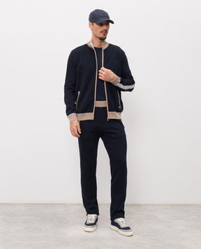 Bertolo Cashmere Синяя спортивная куртка 902347001902