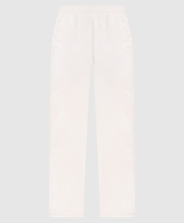 Vetements Спортивные штаны айвори с вышивкой логотипа MH27TP104W