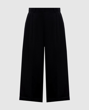 The Row Чорні кюлоти Lior з вовни 10865W4369