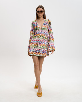 Missoni Пляжное платье мини в узор MS26SQ0GBJ00QL