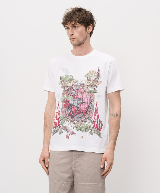 Off-White Біла футболка Dream World 44MAA027Z26J005 зображення 3