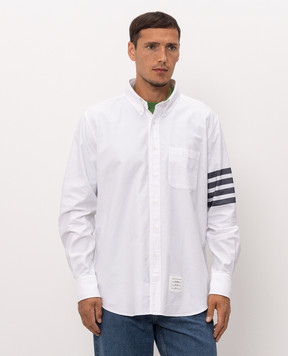 Thom Browne Белая рубашка OXFORD MWL272AF1211