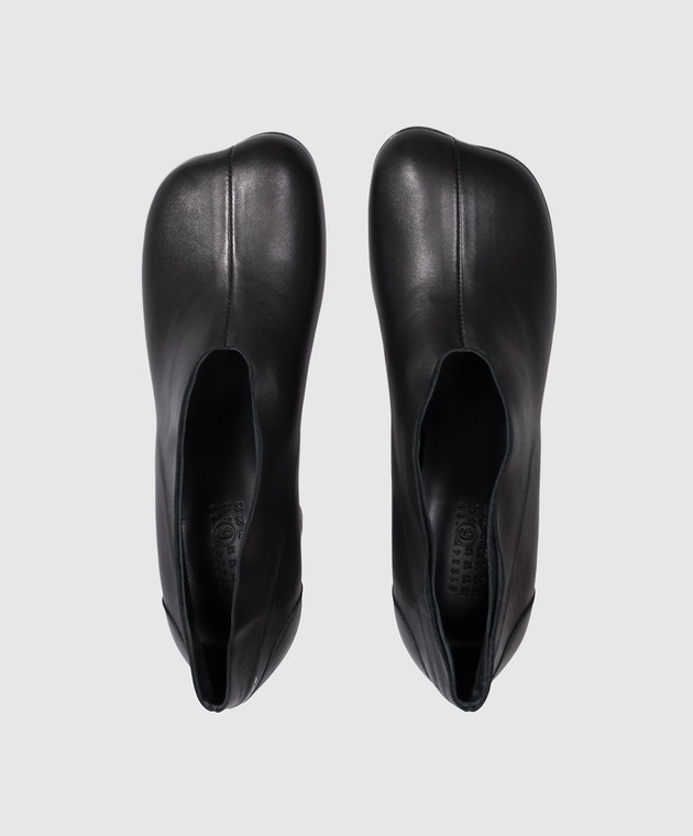 Maison Margiela MM6 Чорні шкіряні туфлі S59WL0107P7557 зображення 4