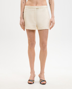 Khaite Желтые шорты из льна Blane 3195218