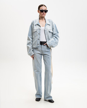 Maison Margiela MM6 Блакитна джинсова куртка S52AM0340M30056